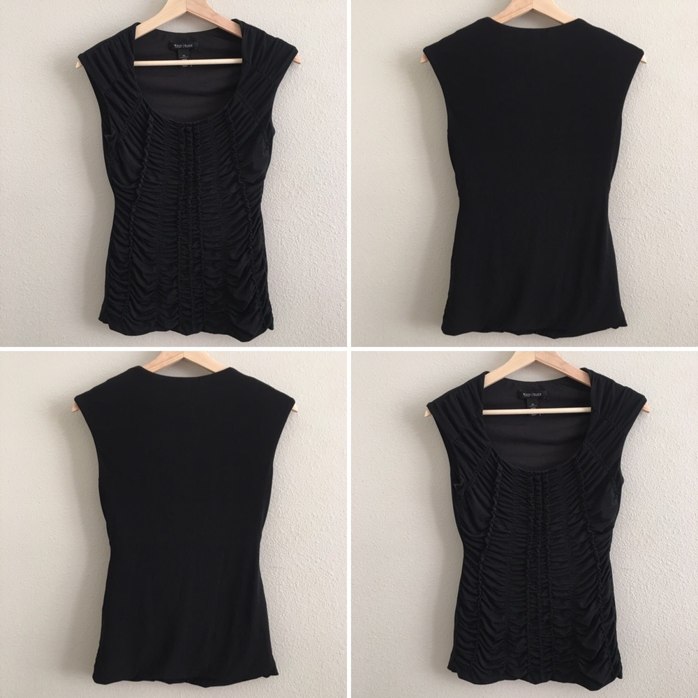 WHBM ruched tip — Black